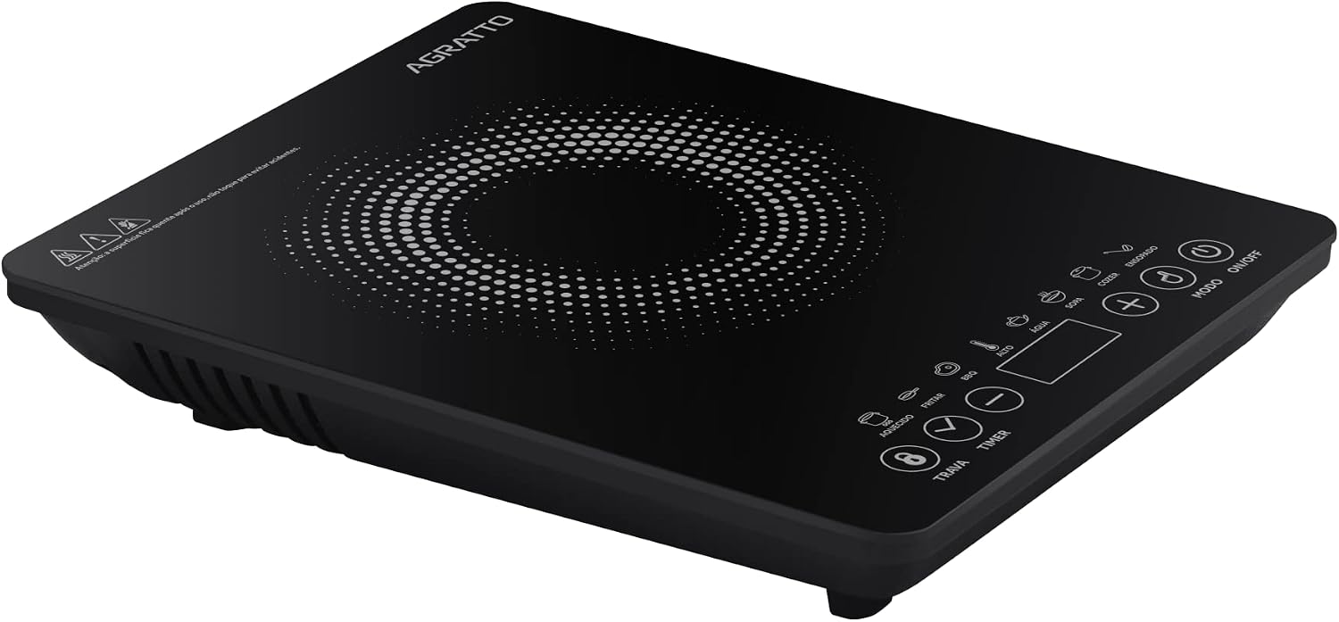 Agratto Cooktop Indução ACKI01I-02 Preto 1 Boca 2000W 220V — foto 2