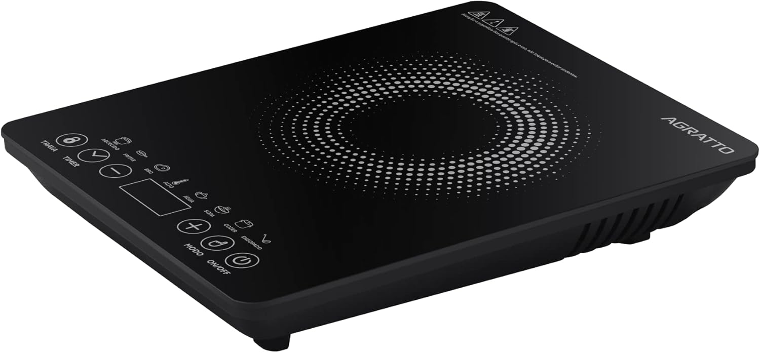 Agratto Cooktop Indução ACKI01I-02 Preto 1 Boca 2000W 220V — foto 3