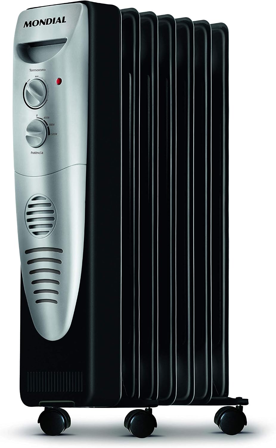 Aquecedor a Óleo Mondial A-06 1500W 220V Preto e Prata
