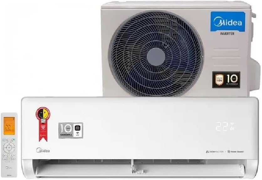 Ar Condicionado Midea 9000 BTUs Split Hi Wall Inverter Frio AI Ecomaster 220V