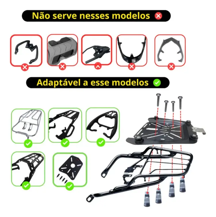 Flybygo Baú Bauleto 65 Litros Alumínio Base Universal para Motos — foto 4