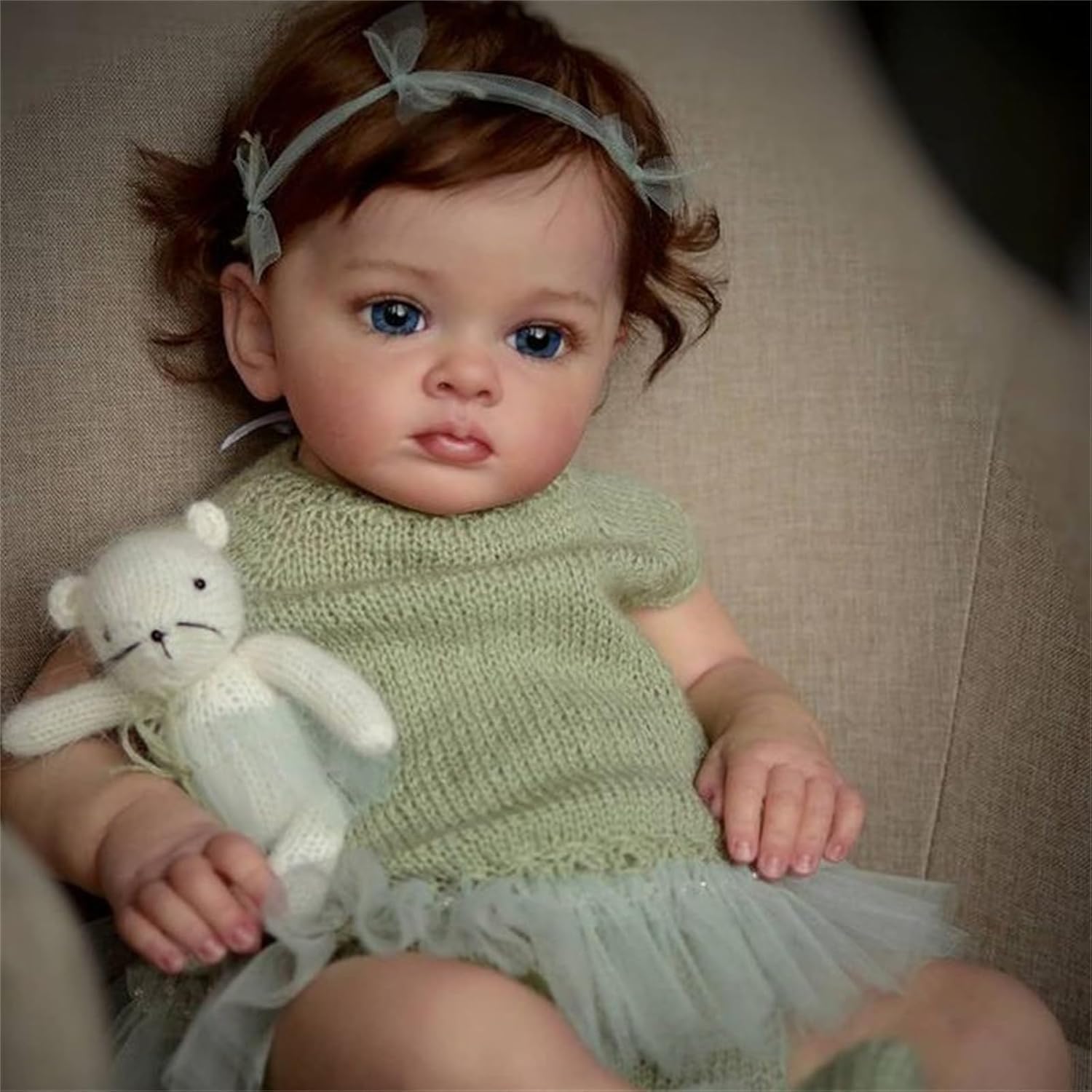 Boneca Bebê Reborn Menina Realista 55cm Corpo de Silicone