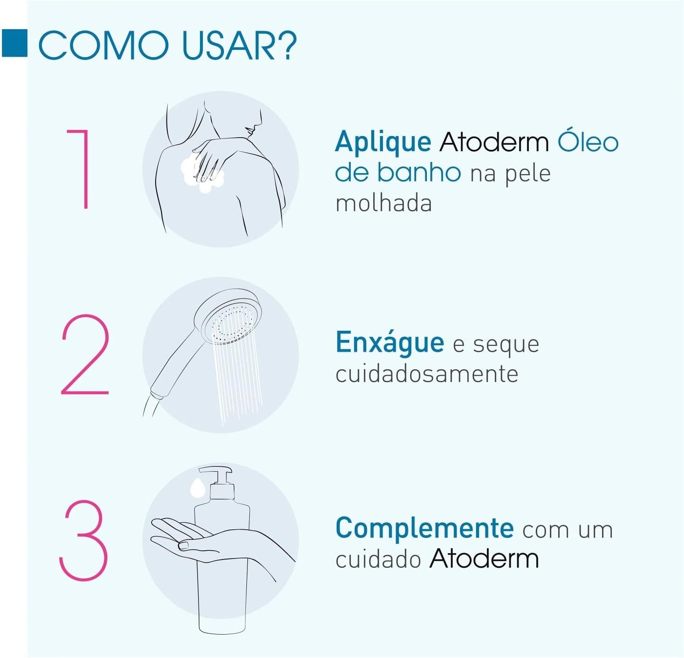 Bioderma Atoderm Óleo de Banho - Higiene Hidratante Diária 1L — foto 5