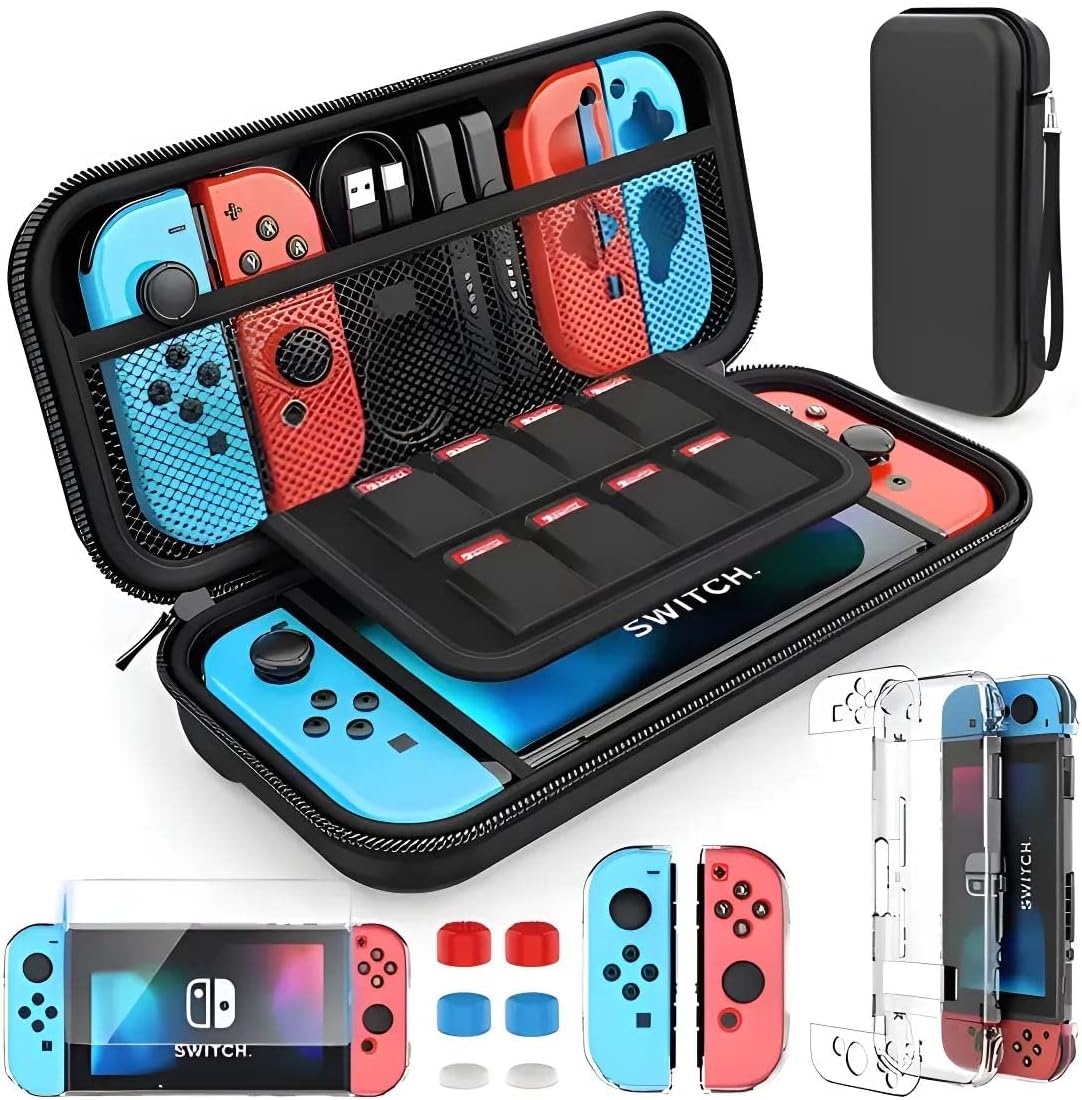 Bolsa Estojo Resistente para Nintendo Switch OLED - A1222-Switch Oled-Preto