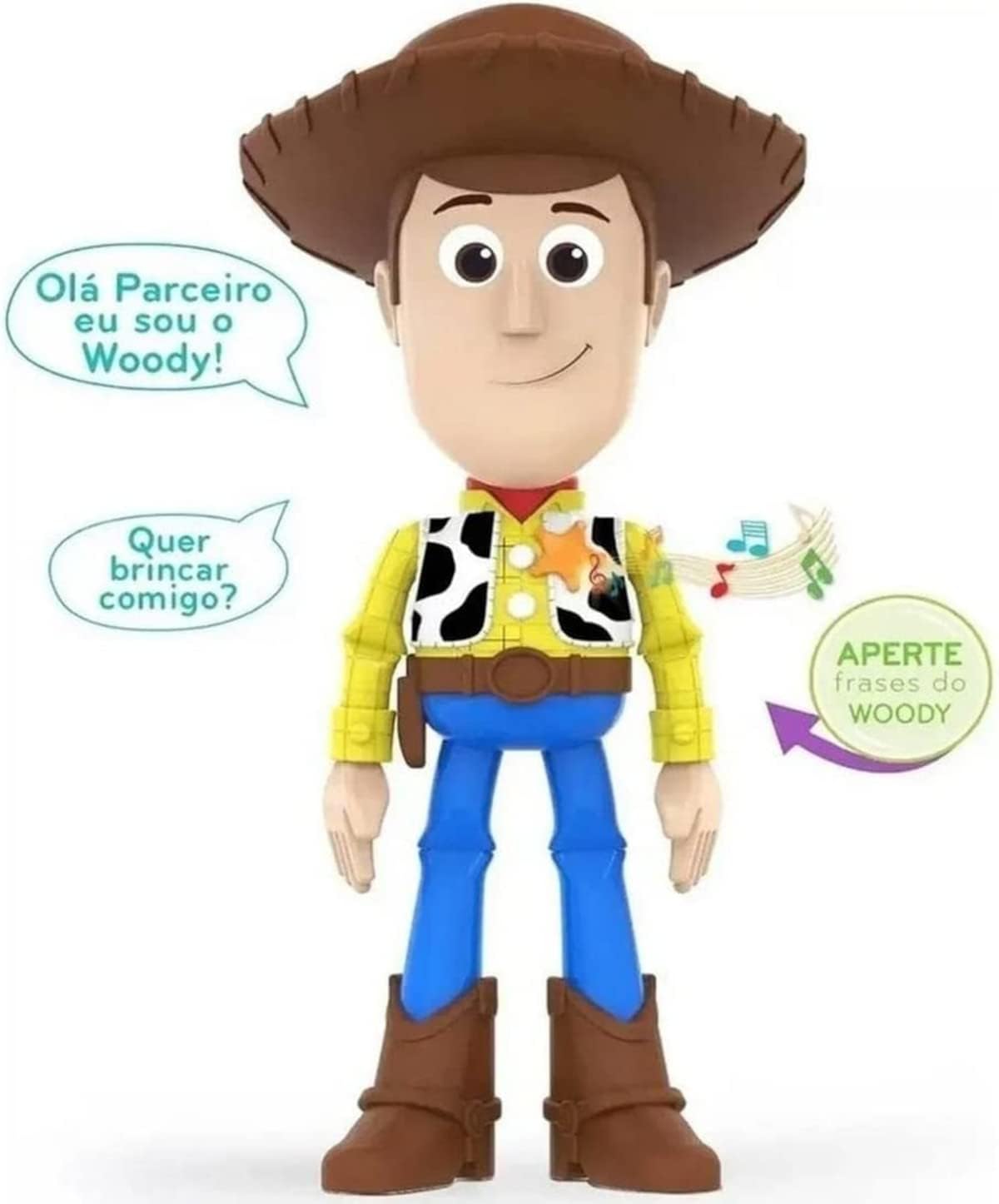 Boneco Woody - Toy Story - Braços Articulados e Frases — foto 3