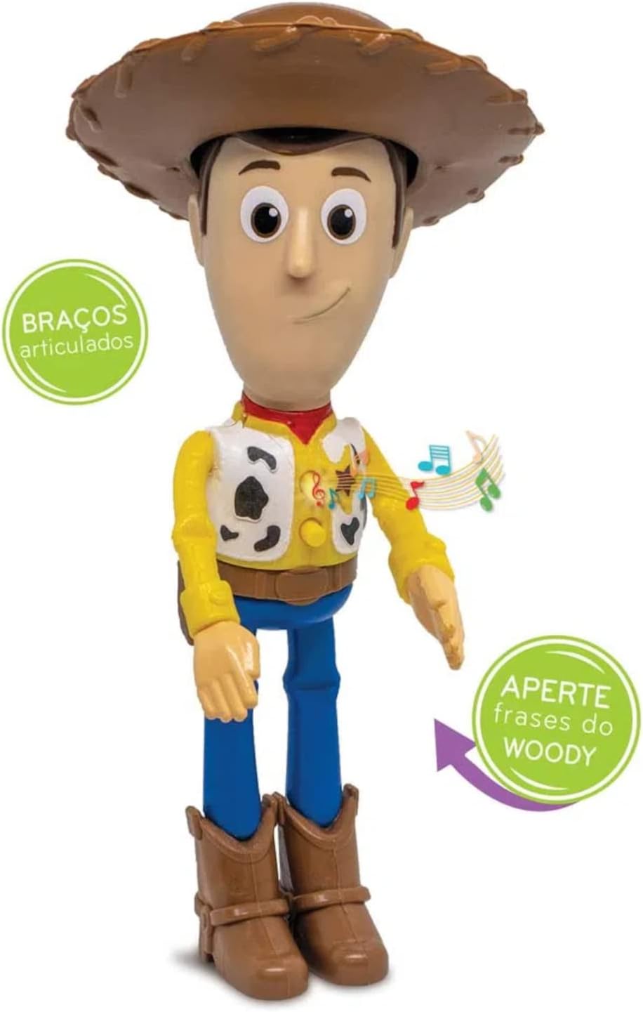 Boneco Woody - Toy Story - Braços Articulados e Frases — foto 4