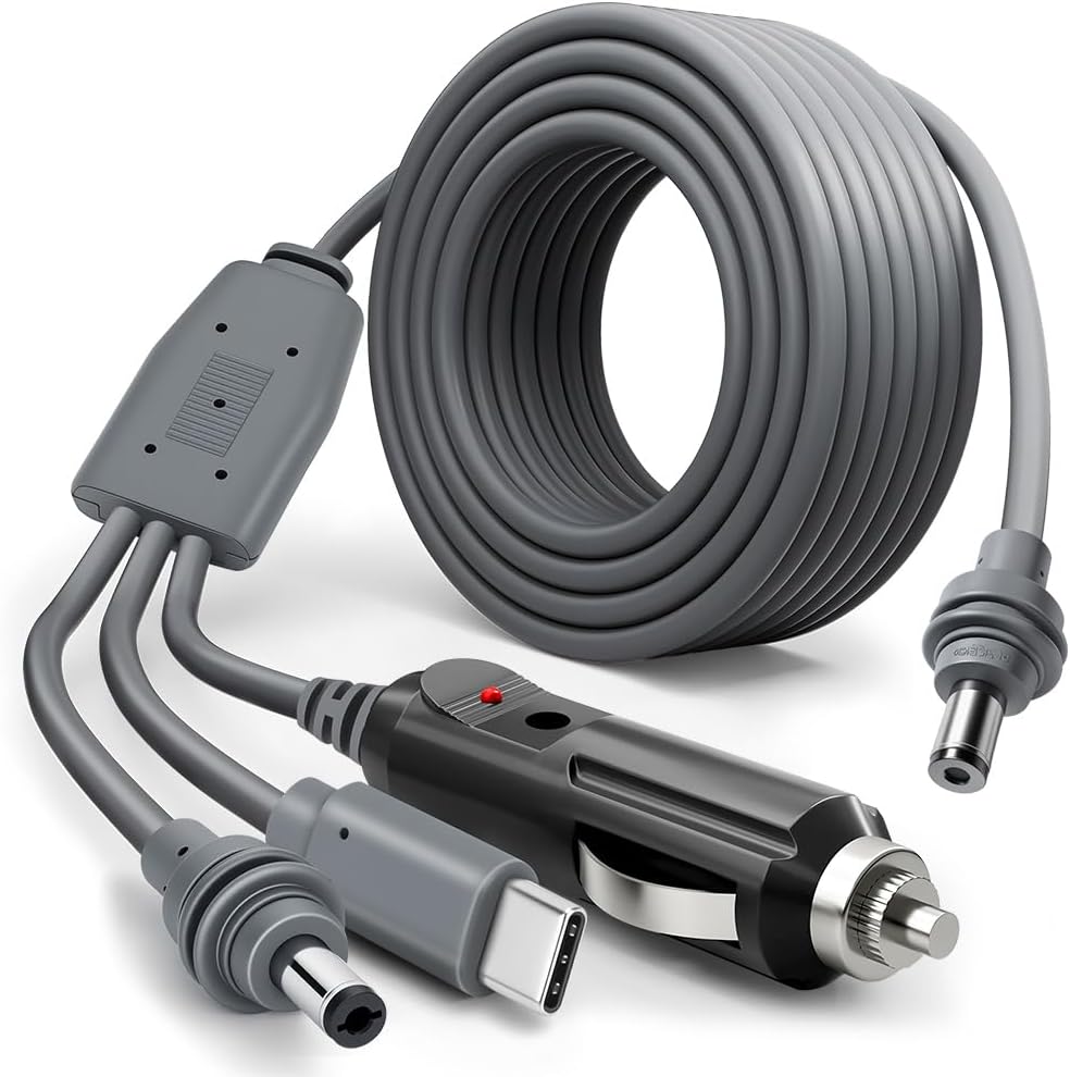 Cabo Starlink Mini para Carro - Carregador 3 em 1 para Starlink Mini