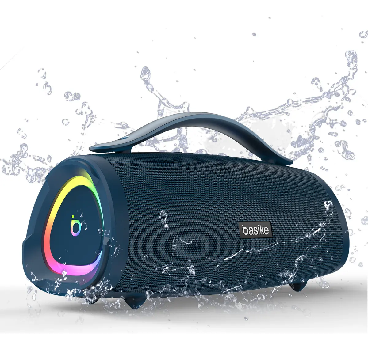 Caixa Bluetooth Basike MD-RAD289, Subwoofer Ativo, 160W, Bluetooth 5.4, IPX6, 10000mAh