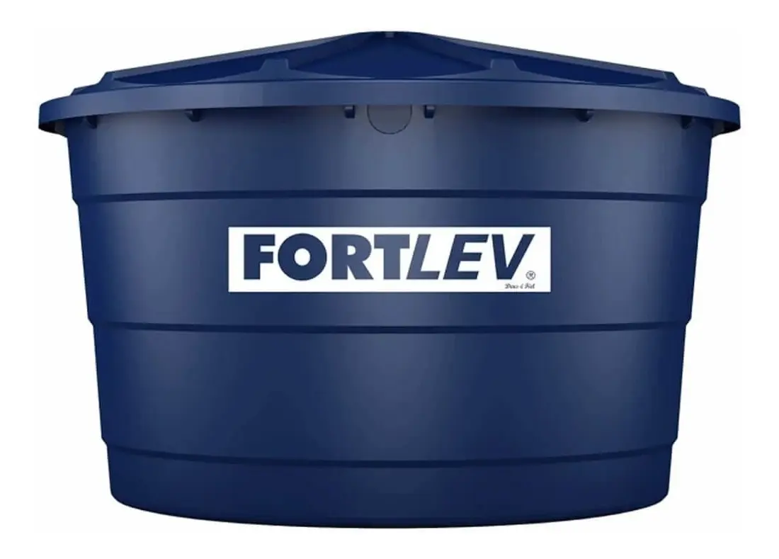 Caixa d'água Fortlev 3000L Polietileno Vertical Azul