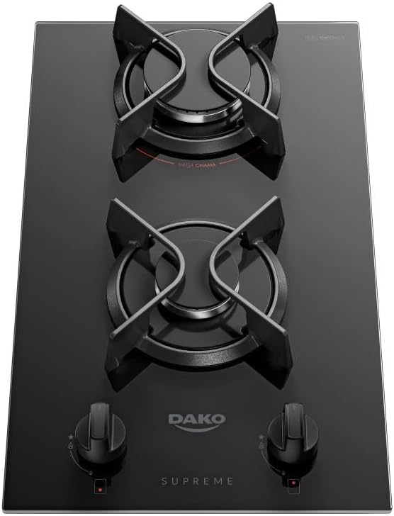 Cooktop Dako Supreme 2 Bocas Mesa de Vidro Bivolt