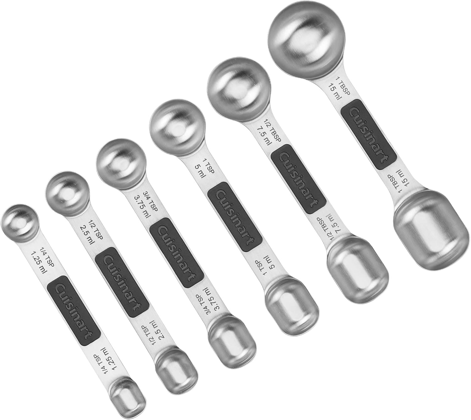 Cuisinart CTG-00-6MSP Conjunto de Colheres Medidoras Magnéticas de Aço Inoxidável - 6 Peças