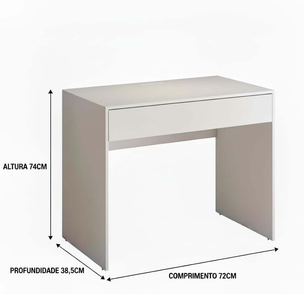Escrivaninha Multifuncional Compacta Branco — foto 2