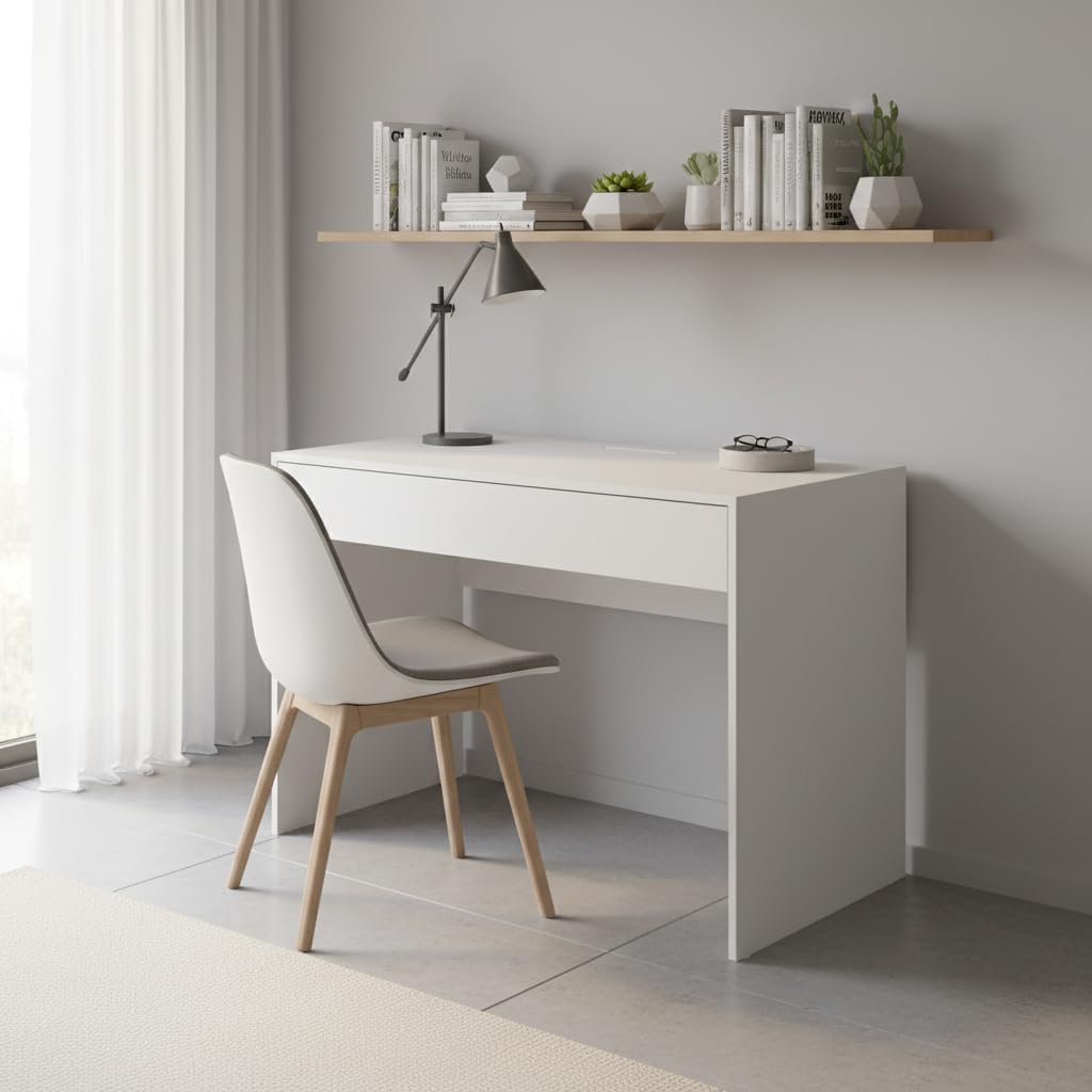 Escrivaninha Multifuncional Compacta Branco