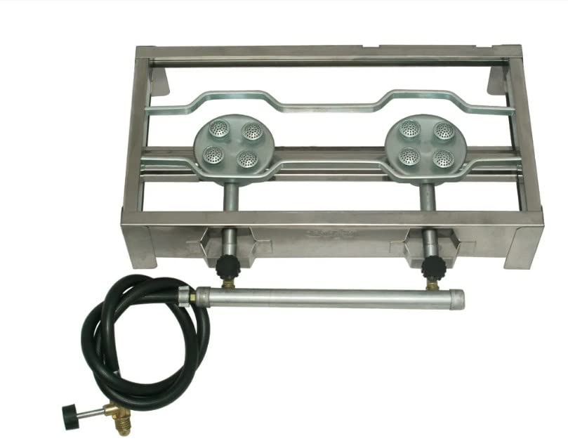 Fogão Industrial Alta Pressão Inox 2 Bocas - Fogareiro — foto 3