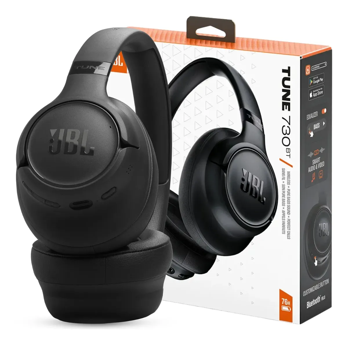 Fone de Ouvido JBL Tune 730BT Bluetooth 6.0 Preto
