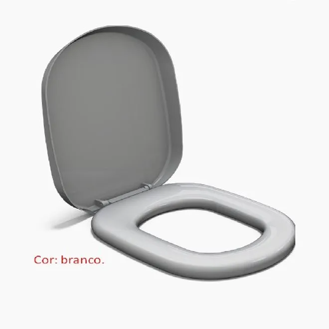 Assento Sanitário Almofadado Luxo Sabatini Branco - DURIN — foto 3