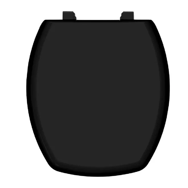 Assento sanitário almofadado luxo Thema preto - DURIN