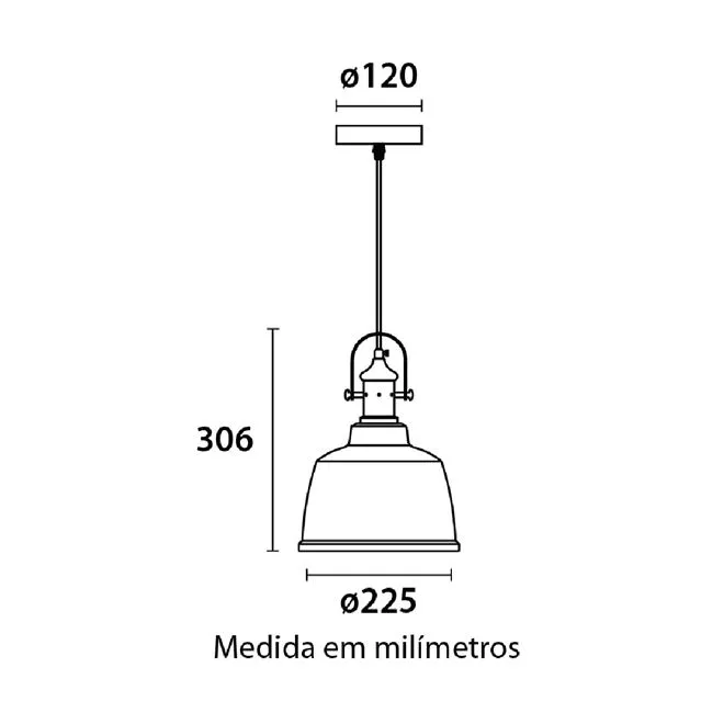 Pendente Soho Vintage - Vidro Âmbar - Blumenau