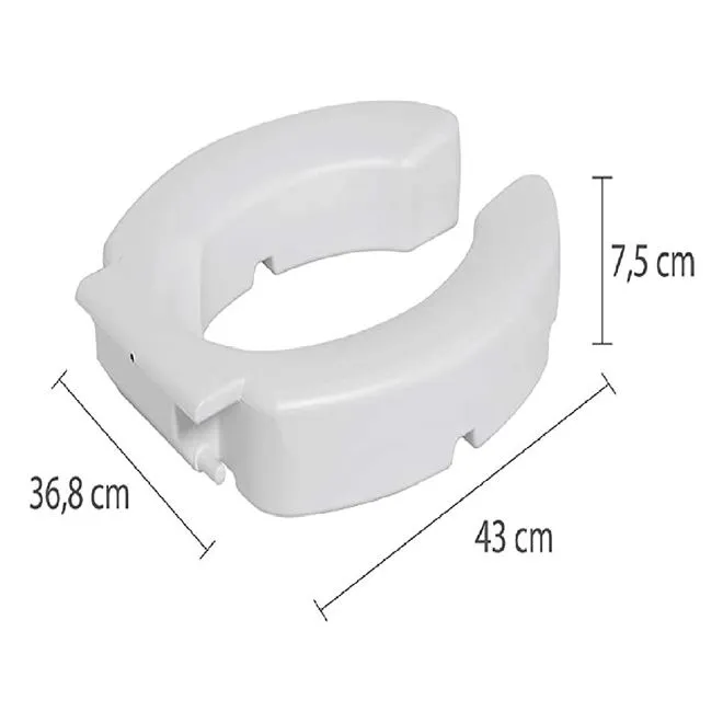 Assento Elevado Astra 7cm com Trava Branco — foto 3