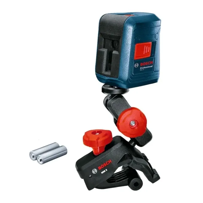 Nível a laser Bosch GLL 2 10m com suporte multiarticulado