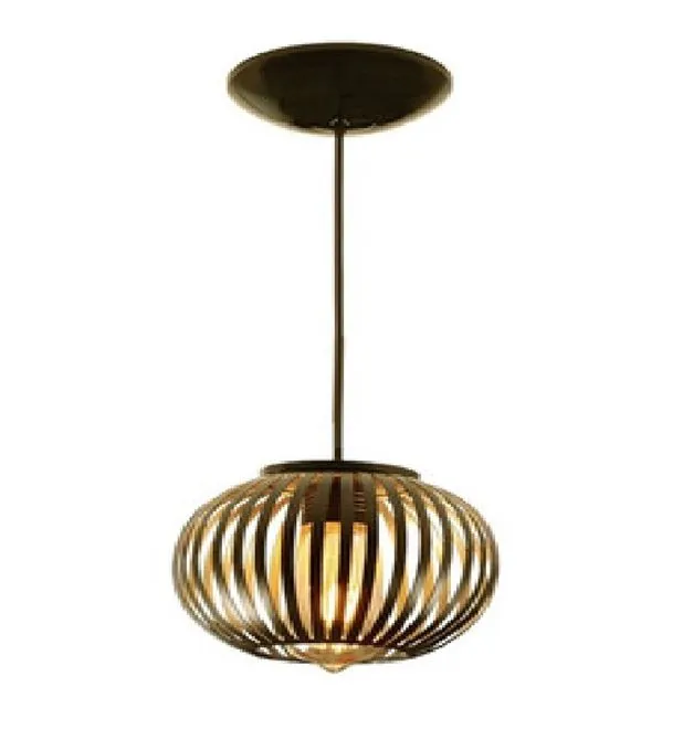 Luminária Pendente Roper Plast Mônaco Bronze E-27 19x15cm