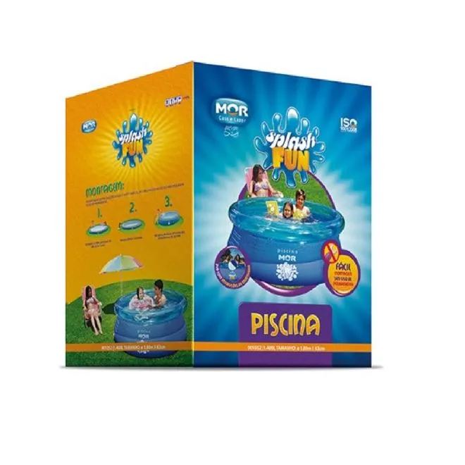 Piscina Inflável Redonda MOR 1052 1.8 Metros Azul 1400 Litros