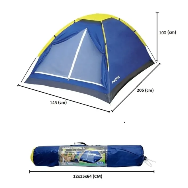 Barraca Camping Impermeável Iglu 2 Pessoas Mor — foto 3