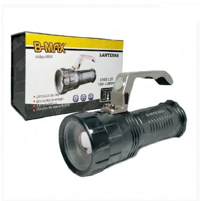 Lanterna LED BMAX K2 1200 Lumens Recarregável à Prova D'Água