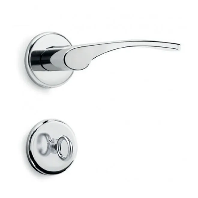 Fechadura Banheiro Cromada Living 557 R170 MZ 700CR - PAPAIZ