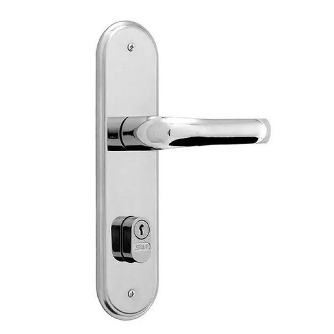 Fechadura STAM 1601/09 Espelho Inox Externa Broca 55mm