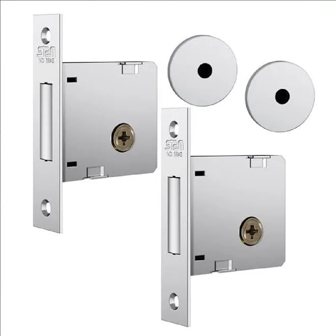 Fechadura de Segurança 1004 Roseta Inox - STAM - 2 Unidades
