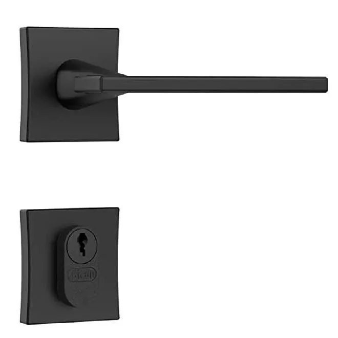 Fechadura STAM Classic Antares 3000 Roseta Quadrada Black Externa