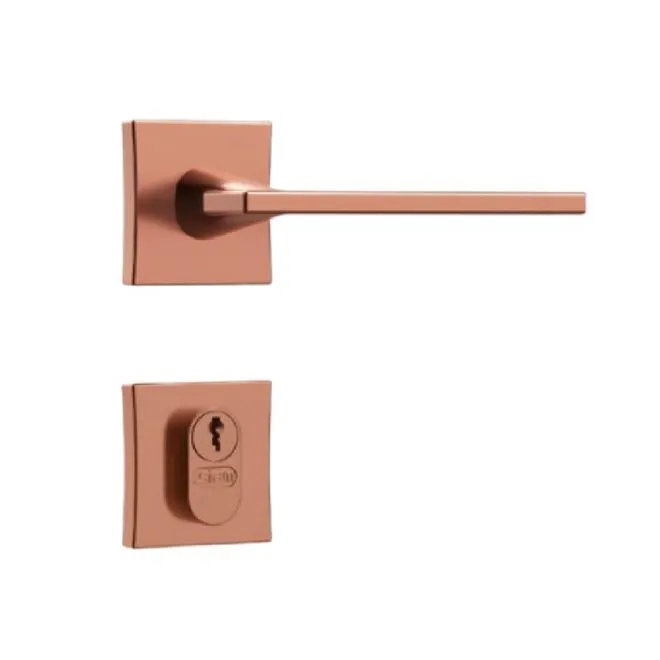 Fechadura STAM Classic 3000 Roseta Quadrada Externa Rose