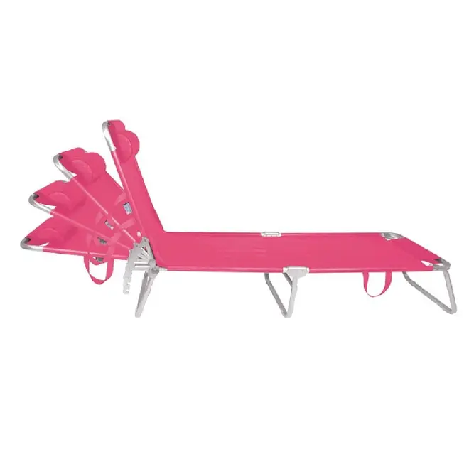Cadeira Espreguiçadeira Alumínio Rosa - MOR — foto 3