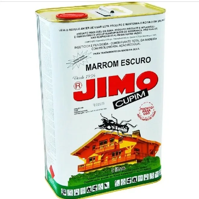 JIMO Cupim Inseticida 5L Marrom Escuro - Tratamento de Madeira