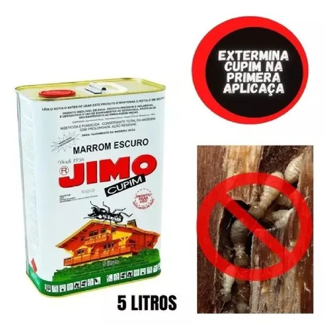 JIMO Cupim Inseticida 5L Marrom Escuro - Tratamento de Madeira — foto 3