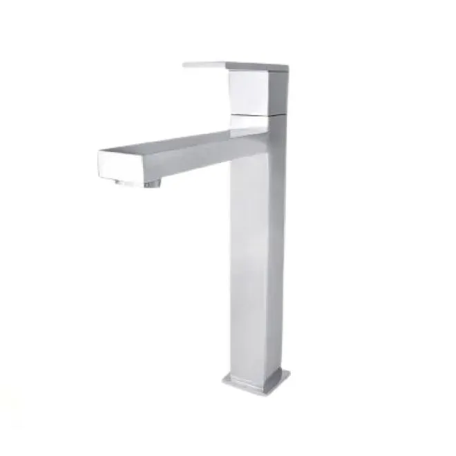 Misturador Monocomando para Lavatório de Mesa Bica Alta Flaunt Cromado - PERFLEX