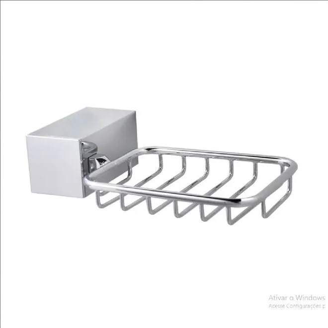 Saboneteira Cromada para Parede Aramada Actual - PERFLEX