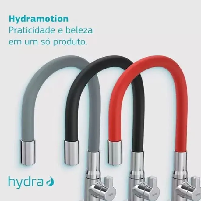 Torneira flexível de parede HydraMotion Vermelha - HYDRA — foto 4