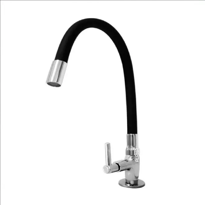 Torneira Gourmet CLIUS Preta para Bancada de Cozinha 1/4 Volta