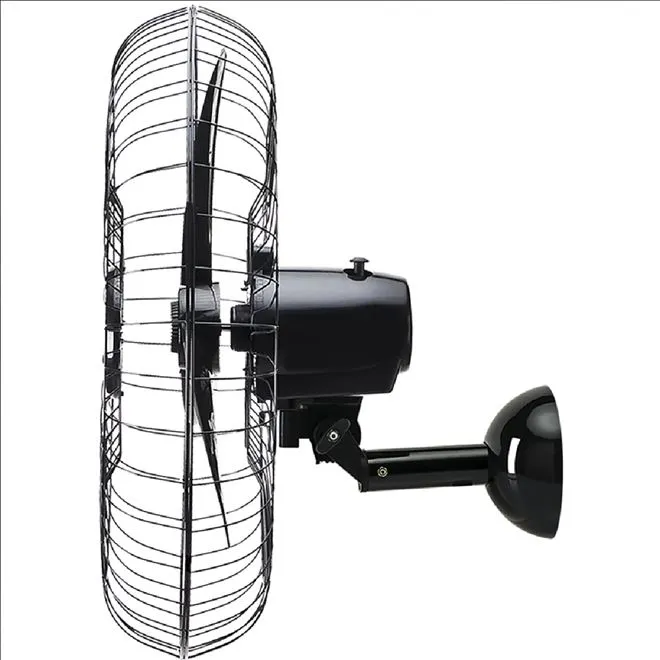 Ventilador de Parede Oscilante Preto 60cm 220V - VENTISOL