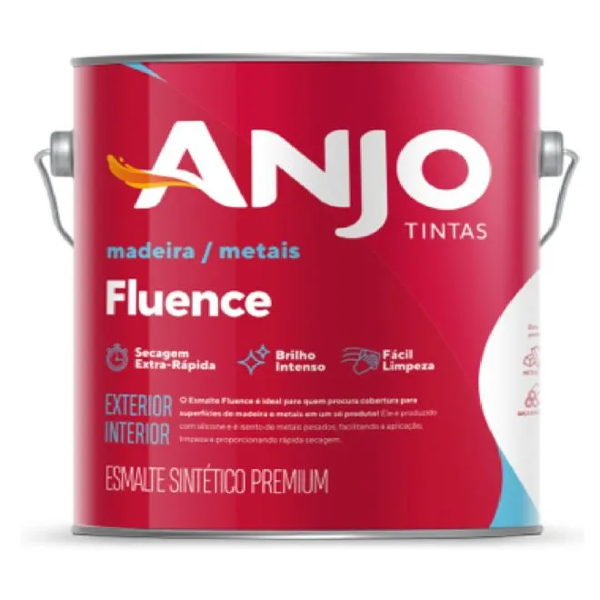 Tinta Esmalte Sintético Fluence Premium 3,6L Marrom Tabaco - ANJO