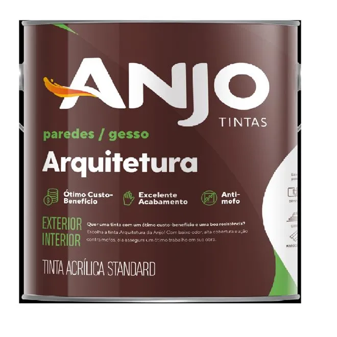 Tinta Acrílica Arquitetura Fosco Standard 18L Terracota - ANJO