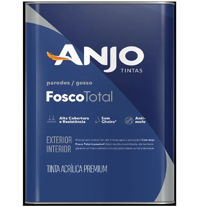 Tinta Acrílica Total Fosco Premium 18L Branco - ANJO