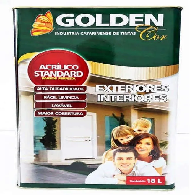 Tinta Acrílica Fosca Standard 18L Areia - GOLDEN