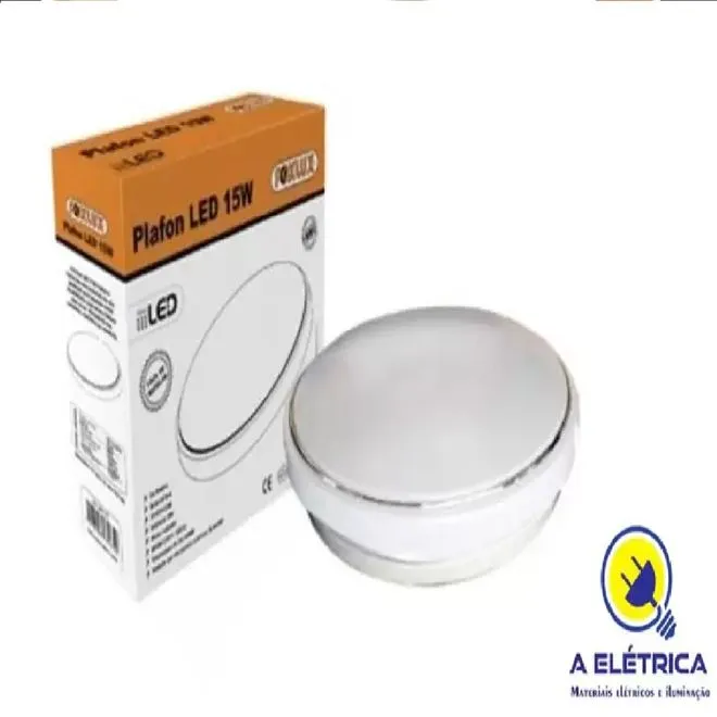 Plafon Redondo FOXLUX com LED Integrado 15W 6500K