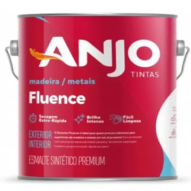 Tinta Esmalte Sintético Fluence Premium 3.6L Branco - ANJO