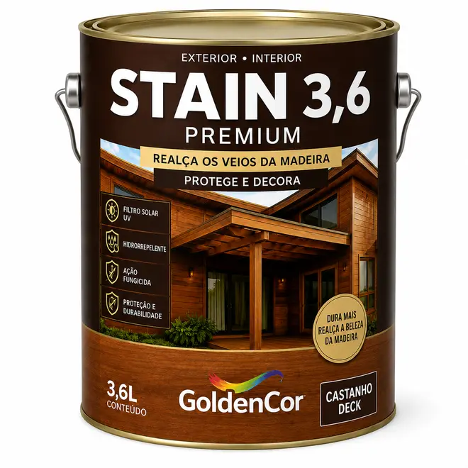 Stain Castanho Deck 3,6L Golden