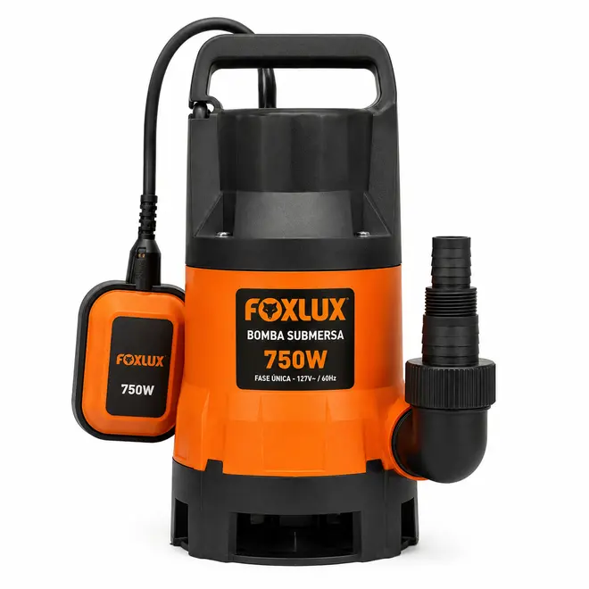 Bomba Submersa Foxlux 750W para Drenagem de Água