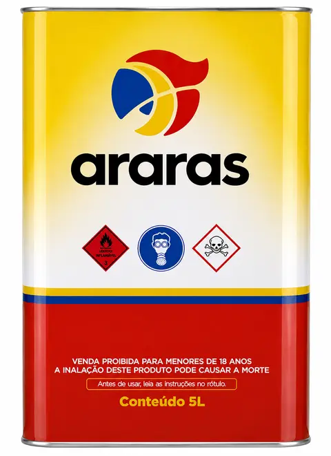 Thinner 3000 5 Litros ARARAS/GOLDEN - Solvente para Pintura